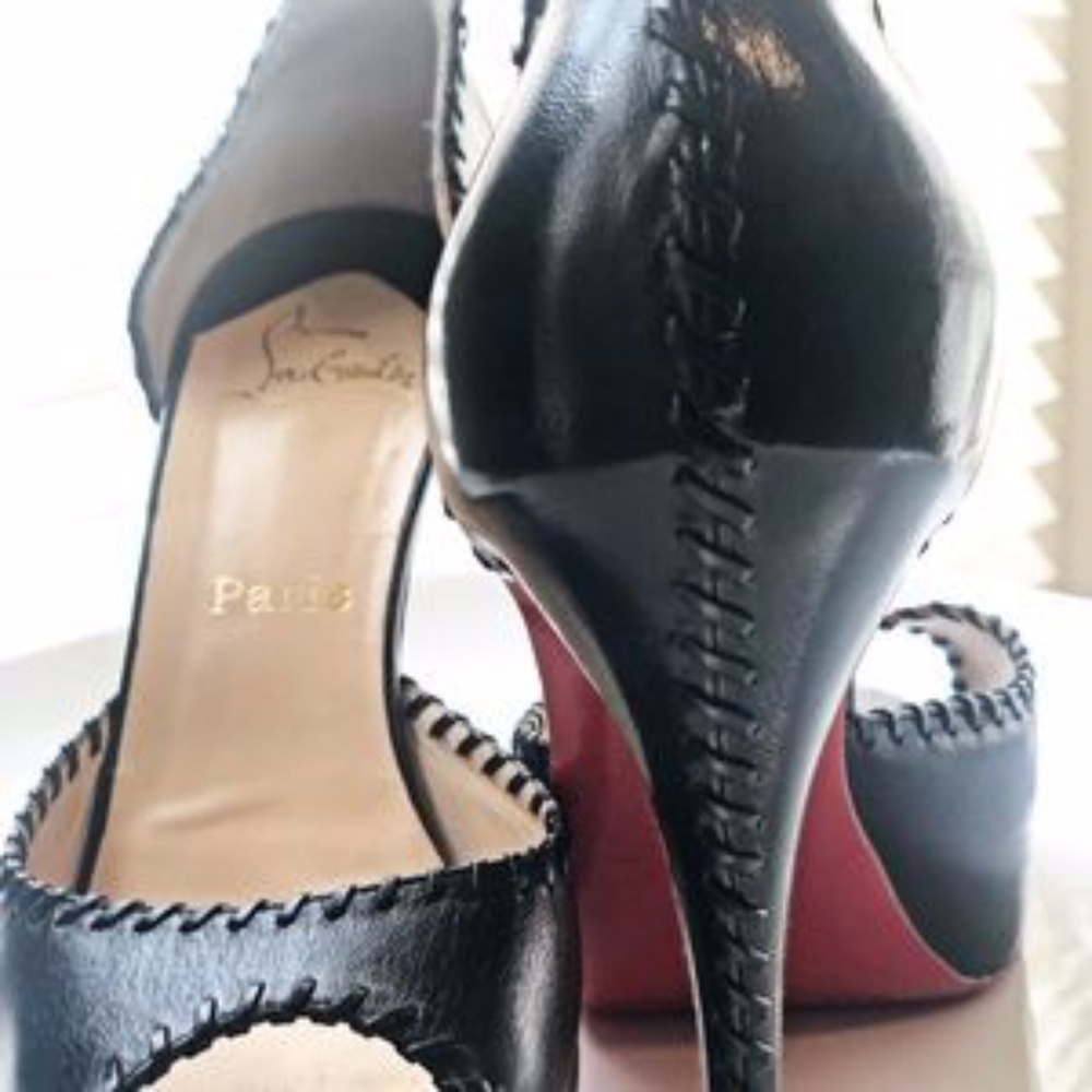 Christian Louboutin Peep-Toe Platform Pump